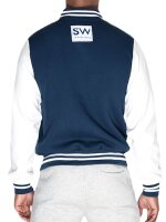 Supawear Sports Club Varsity Jacket Navy Größe M