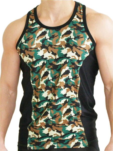 GB2 Aron Training Tank Top Camo/Black Größe S