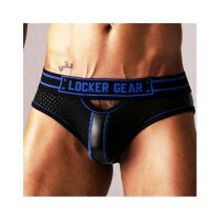 LOCKER GEAR Bottomless Josh Front Opening Schwarz-Blau...