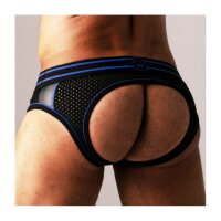 LOCKER GEAR Bottomless Josh Front Opening Schwarz-Blau