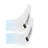 SNEAKFREAXX Woof Puppy Socken Weiß-Gelb