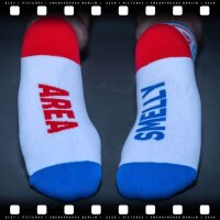 SNEAKFREAX SMELLY AREA 2 Socken Blau-Weiß-Rot