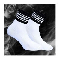 SNEAKFREAXX WHITE BLACK SHORT Niedrige Socken...