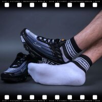 SNEAKFREAXX WHITE BLACK SHORT Niedrige Socken Weiß-Schwarz