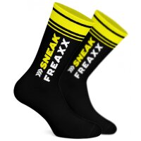 SNEAKFREAXX BIG STRIPE Socken Schwarz-Gelb