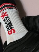 SNEAKFREAXX Red Black Socks White One Size