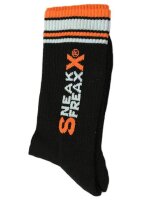 SNEAKFREAXX Black Orange Socks Black One Size