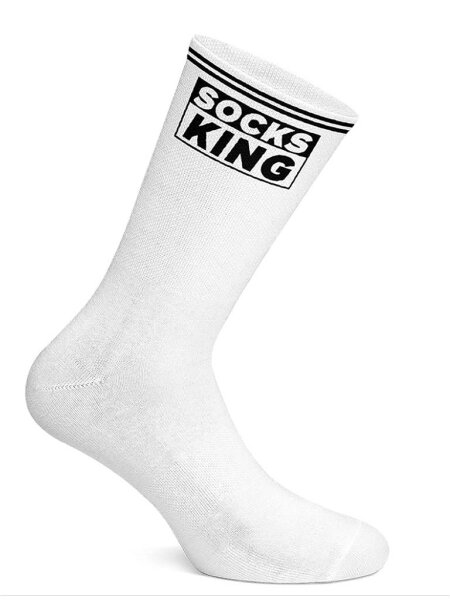 SNEAKFREAXX Socks King Socks White Black One Size