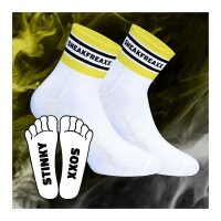 SNEAKFREAXX Niedrige Socken STINKY SOXX SHORT Weiß...