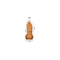 Mr.Dick Toys Ashika XXL Silikondildo Ø bis 9,5 cm / Länge 24 cm