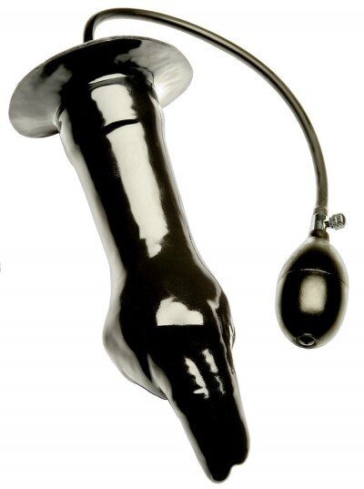 FIST Inflatable Fist Dildo - Black Ø bis 7,5 cm / Länge 25 cm