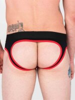 SPORT FUCKER Hooker Open Brief Schwarz / Rot Größe M