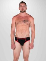 SPORT FUCKER Hooker Open Brief Schwarz / Rot Größe M