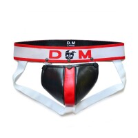 BDSMaster Jockstrap Neo Dungeon Schwarz-Rot...