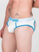 SPORT FUCKER Hooker Open Brief Weiß / Blau