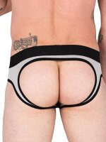 SPORT FUCKER Hooker Open Brief Grau / Schwarz