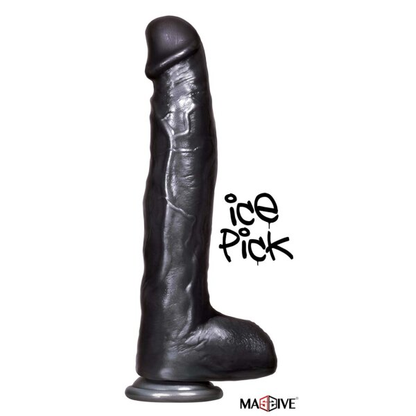 MASSIVE Big Black Cock - Ice Pick - Ø 5,3 cm / Länge 32 cm