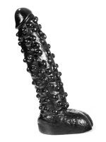 Dark Crystal Tonguebiter Dildo Large Black Ø bis...