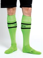 Mister B URBAN Football Socks with Pocket Neon Green