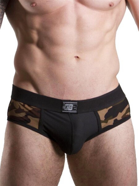 GB2 Clyde Camo Boxer Underwear Camo Brown