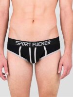 SPORT FUCKER Slapshot Brief - Schwarz / Grau