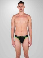 SPORT FUCKER Shortstop Brief - Schwarz / Neongrün