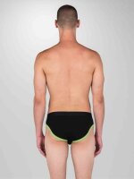 SPORT FUCKER Shortstop Brief - Schwarz / Neongrün