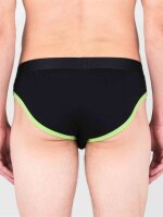 SPORT FUCKER Shortstop Brief - Schwarz / Neongrün