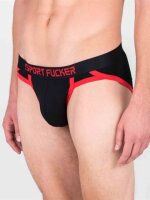 SPORT FUCKER Shortstop Brief - Schwarz / Rot