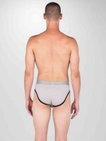 SPORT FUCKER Shortstop Brief - Grau / Schwarz