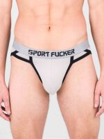 SPORT FUCKER Shortstop Brief - Grau / Schwarz