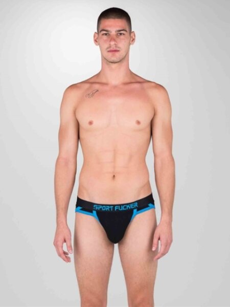 SPORT FUCKER Shortstop Brief - Schwarz / Blau