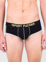 SPORT FUCKER Endurance Brief - Schwarz / Gelb / Grau