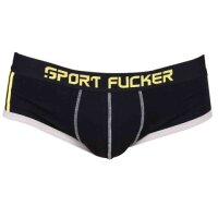 SPORT FUCKER Endurance Brief - Schwarz / Gelb / Grau