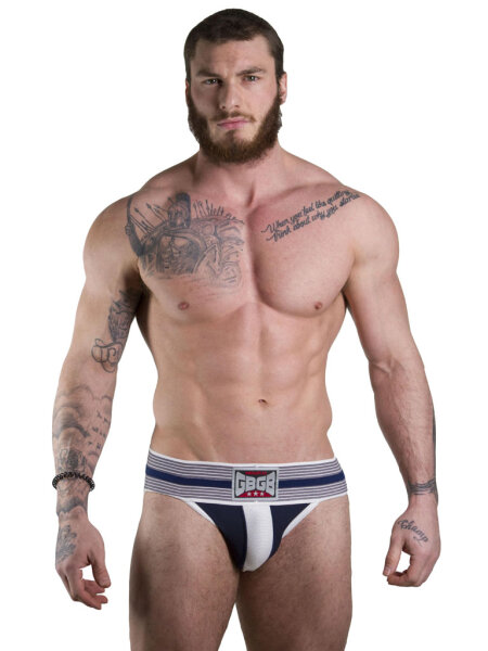 GBGB Dexter Jock Underwear Jockstrap Navy/White Größe S