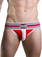 GBGB Dexter Jock Underwear Jockstrap Red/White Größe M