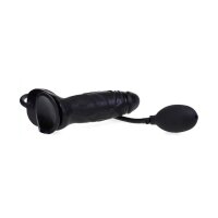 GENERIQUE Aufblasbarer Dildo Inflat Schwarz / Ø 4,5 bis 5,5 cm / Länge 14 cm