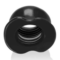 OXBALLS Tunnel Plug [SIL] Pig-Hole FF Hollow Plug - Black