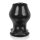 OXBALLS Tunnel Plug [SIL] Pig-Hole FF Hollow Plug - Black