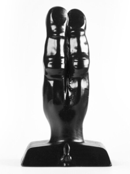 Zizi Two Finger - Black [ZZT17BK] Ø 2 - 3,5 cm x 12 cm.