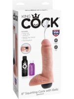 King Cock With Balls 20.30 cm - Flesh - Squirti Ø...