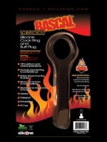 RASCAL Schwarzer Silikon Cockring + Butt Plug