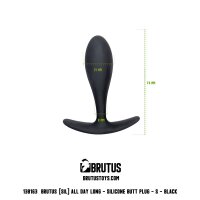 BRUTUS All Day Long - Silicone Butt Plug S / Ø 0,8 bis 2,1 cm x 7,4 cm