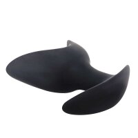 BRUTUS Open Wide - Silicone Twin Tip Butt Plug - M - Black / Ø 2 bis 7,9 cm x 9,7 cm