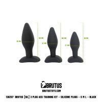 BRUTUS Ass Plug Training Kit 3 Pcs.