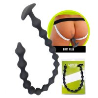 BRUTUS Beaded Chain - Silicone Ass Balls / Ø 1 bis 2,4 x 58,5 cm