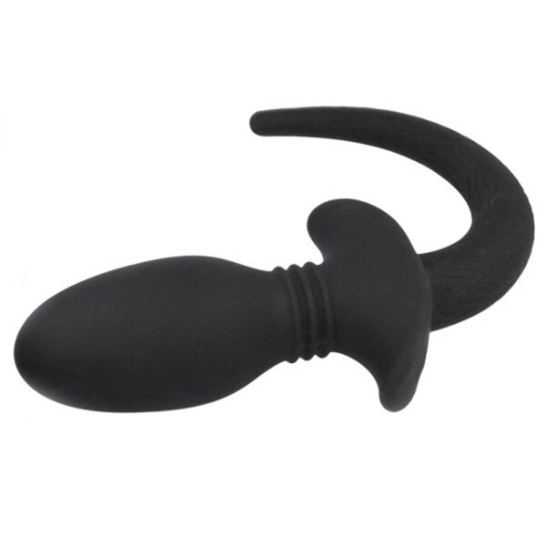 TITUS Silicone Vibrating Puppy Tail - Small /  Ø 4 cm x 8,12 cm.