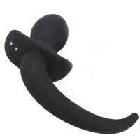 TITUS Silicone Vibrating Puppy Tail - Small /  Ø 4 cm x 8,12 cm.