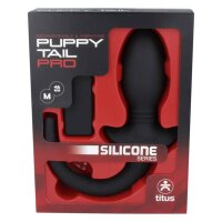 TITUS Silicone Vibrating Puppy Tail - Medium /  Ø 4,7 cm x 10,4 cm.