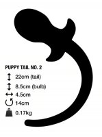 M & K Puppy Tail No. 2 / Ø 4,5 cm x 8,5 plus...